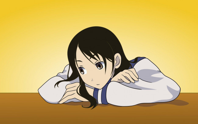 Обои картинки фото аниме, sayonara zetsubo sensei, печаль, девочка