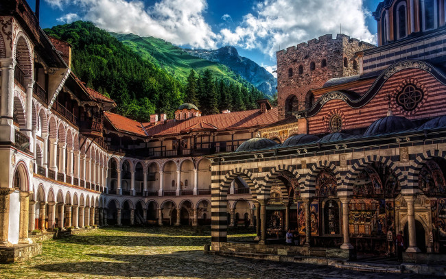 Обои картинки фото рильский монастырь, болгария, города, - православные церкви,  монастыри, рильский, монастырь