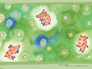 Картинка рисованные животные свиньи кабаны