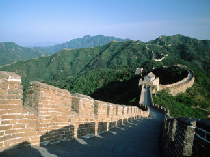 Картинка the great winding wall china города