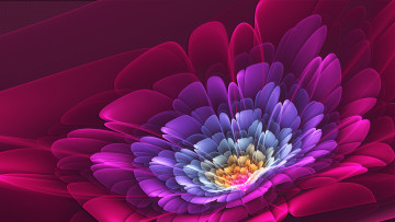 Картинка 3д графика flowers цветы абстракция цветок