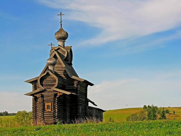 Обои картинки фото города, православные, церкви, монастыри, трава