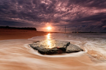 Картинка природа восходы закаты закат побережье море