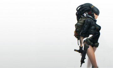 Картинка фэнтези девушки фон оружие профиль sci-fi девушка фантастика арт