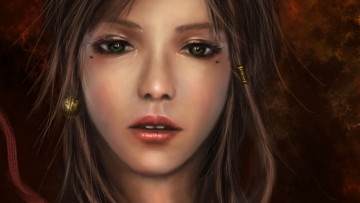 Картинка фэнтези девушки лицо глаза