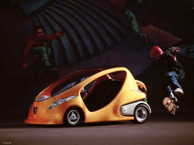 Обои картинки фото peugeot e-doll concept 2000, автомобили, peugeot, 2000, concept, e-doll