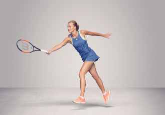 Картинка спорт теннис kristina mladenovic фон взгляд девушка