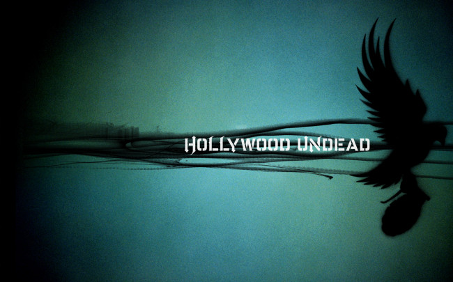 Обои картинки фото музыка, hollywood undead, логотип