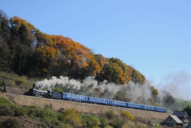Обои картинки фото техника, паровозы, поезд, вагоны