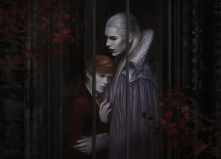 Картинка фэнтези вампиры лес осень