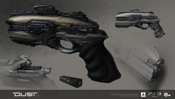 Картинка scrambler pistol видео игры dust 514 пистолет