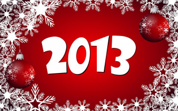 Картинка праздничные векторная графика новый год поздравление шары снежинка