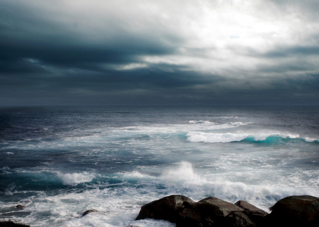Обои картинки фото шторм, на, море, природа, моря, океаны