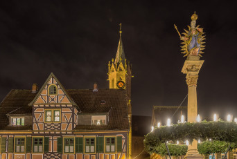 Картинка weihnachtsmarkt+ladenburg города -+огни+ночного+города простор