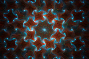 Картинка 3д+графика фракталы+ fractal цвет абстракция форма