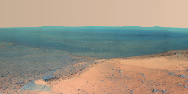 Обои картинки фото mars victoria crater, космос, марс, mars, victoria, ландшафт, crater, поверхность, планета, пространство, грунт