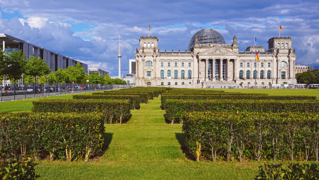 Обои картинки фото reichstag, города, берлин , германия, дворец, парламент