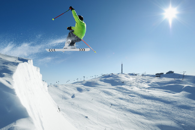 Обои картинки фото спорт, сноуборд, зима, горы