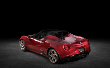 Картинка 2020+alfa+romeo+4c+spider+33+stradale+tributo автомобили alfa+romeo 2020 alfa romeo 4c spider 33 stradale tributo вид сзади экстерьер красный купе тюнинг альфа ромео