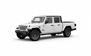 Картинка автомобили jeep белый пикап джип гладиатор 2021 американские атомобили