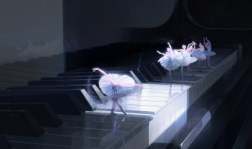 Картинка аниме музыка балерины
