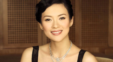 обоя девушки, zhang ziyi, азиатка, брюнетка, лицо, бусы