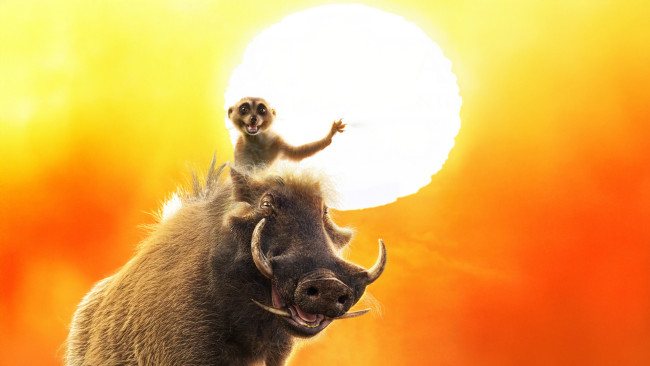 Обои картинки фото mufasa,  the lion king ,  2024 , мультфильмы,  the lion king, timon, pumbaa, the, lion, king, пoстeр, мультфильм, мюзикл, приключения, семейный